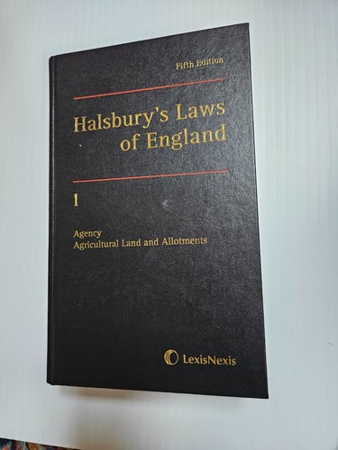 Halsburys laws england 5th - halsburys,