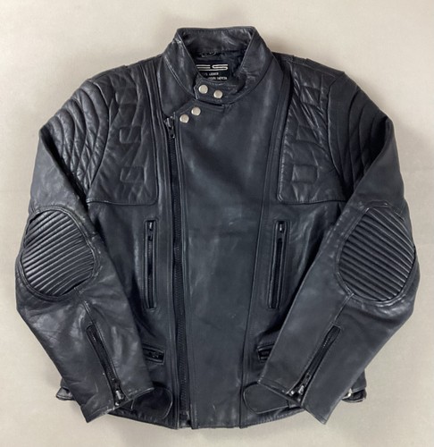 Vintage leather biker - leather, jacket