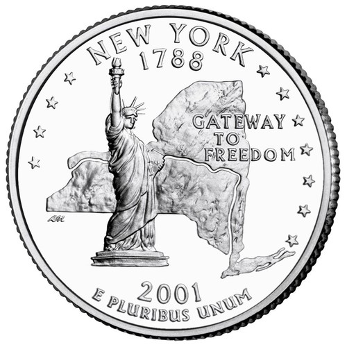 2001 new york state quarter - 2001,