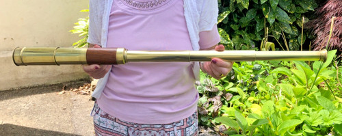 Antique telescope three draw