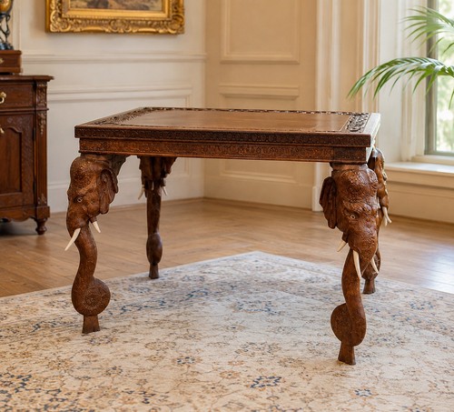 Carved wooden side - carved,