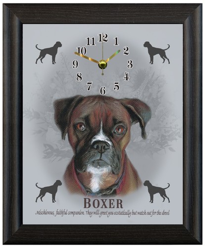 Boxer clock gift christmas