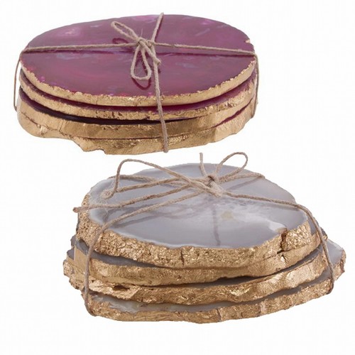 Agata piece coaster - 4, set