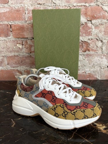 Gucci rhyton mens trainers - gg,