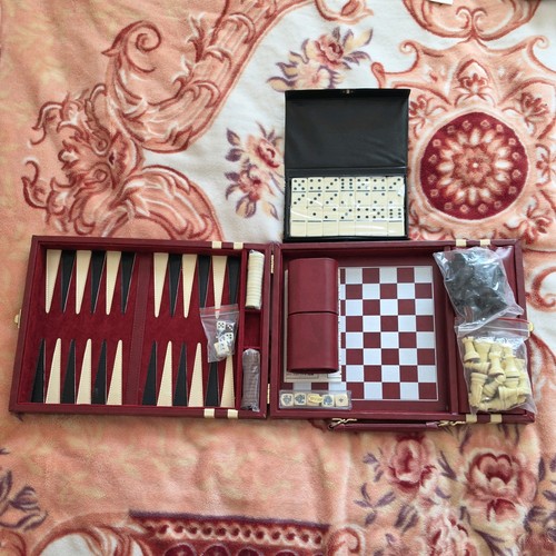 Vintage travel backgammon - vintage,
