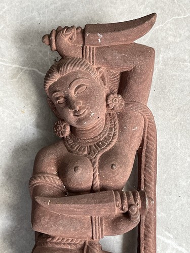 Carved sand stone indian - a,