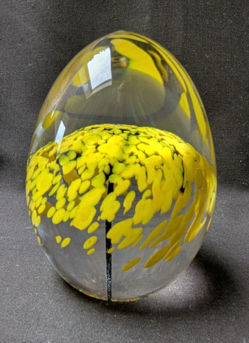 Daum glass paperweight - daum, egg