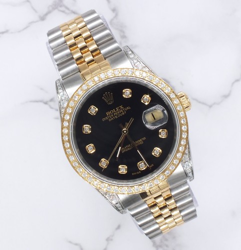 Mens rolex datejust 36mm steel - rolex,