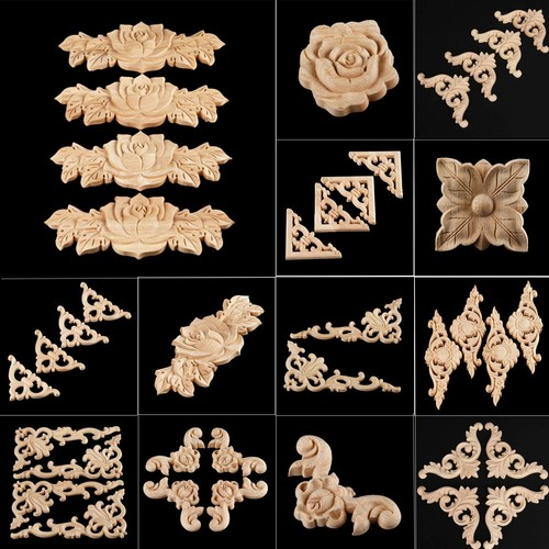 Unpainted wooden carved - unpainted,