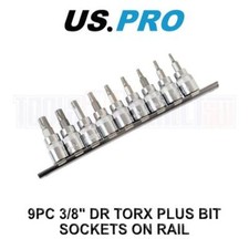 Pro tools 9pc dr torx - 3/8",