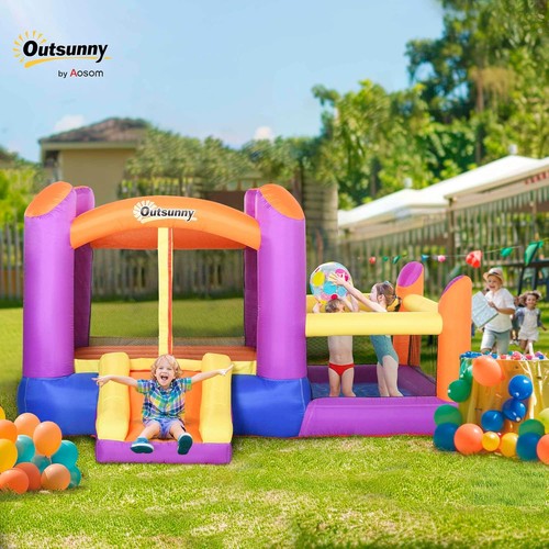 Bouncy castle with - bouncy, slide
