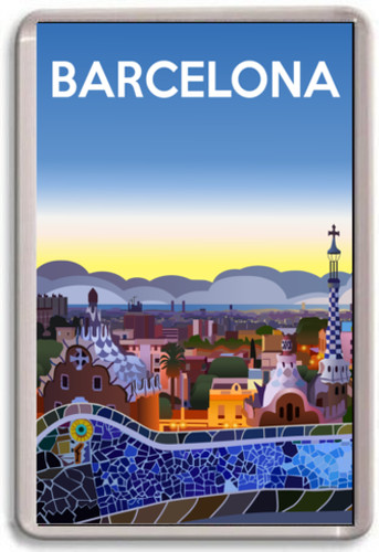 Fridge magnet barcelona - fridge,