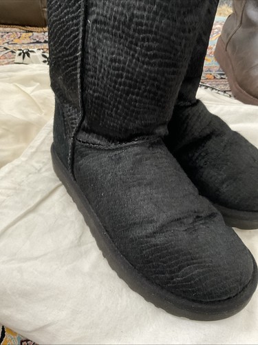 Womens uggs black boots size - womens,