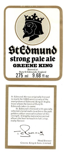 England vintage beer label - england,