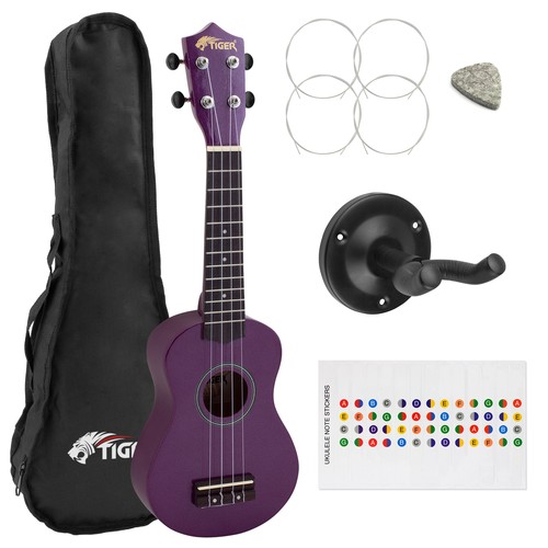 Tiger purple soprano ukulele - tiger,