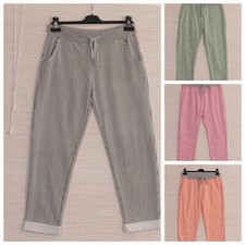 Ladies joggers italian - italian, stripy