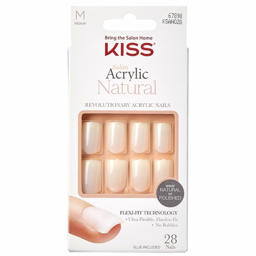 Kiss inc natural acrylic - natural, false