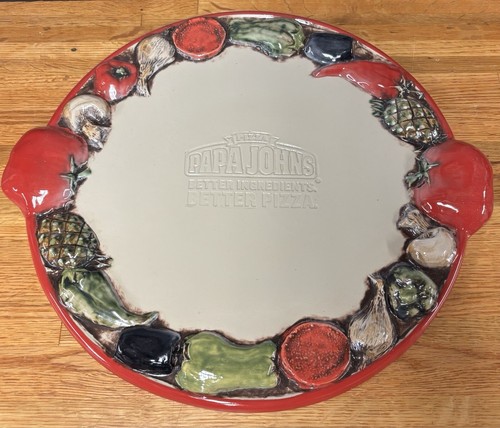 Papa johns stoneware round - papa,