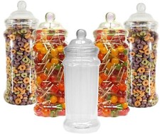 Plastic storage jars tall 5l - jars,