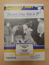 Speedway programme ELLESMERE PORT last home team meeting v Stoke 25 October 1985