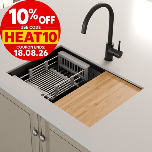 Black kitchen sink bowl - black, 1
