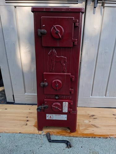 Jotul 507 red enamel excellent - jotul,