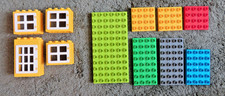 Lego Duplo mixed base plates, door and windows set in good condition