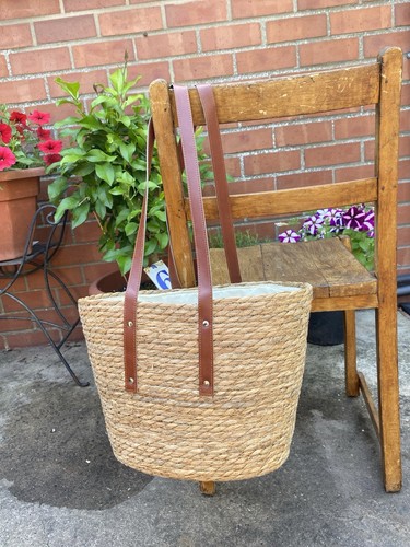 Raffia natural woven beach - m&s,
