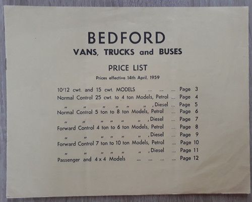 Bedford vans trucks buses - bedford,