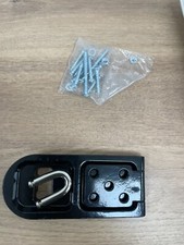 MASTER Lock 723EURD Hasp & Staple, Black