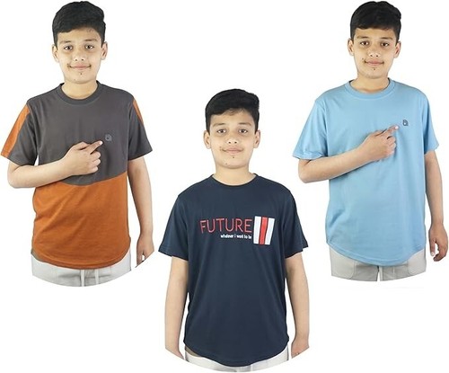 Kids shirts round - t, neck