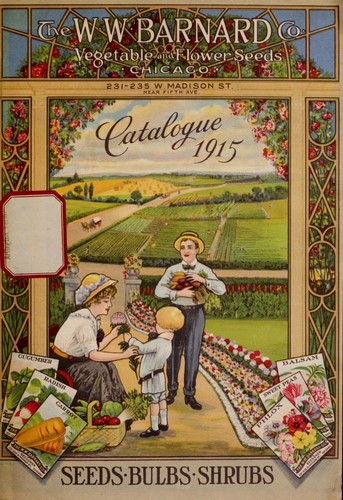 Vintage seed catalog poster - seed,