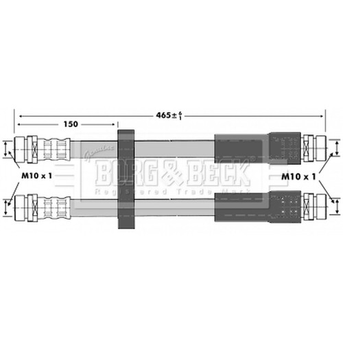 Brake hose for - fiat, 223