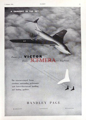 Handley page victor - 'victor', bomber