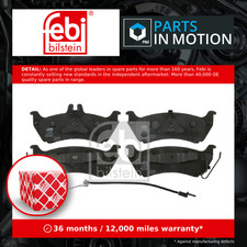 Brake Pads Set fits MERCEDES ML350 W163 3.7 Rear 02 to 05 M112.970 A1634200520