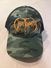 Obituary Hat Cap Trucker Camo