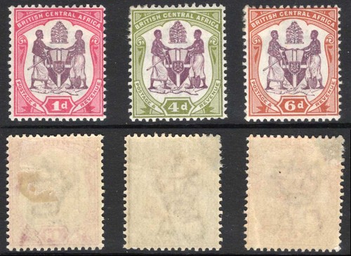 Nyasaland sg57d 1901 set - 1901, wmk