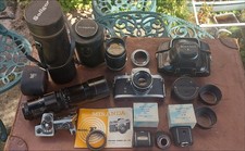 Miranda F Camera, lenses and accessories.