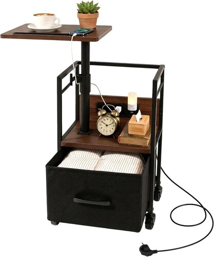 Bedside table with charging - bedside,