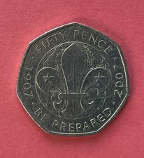 50p Coin 2007 Scouts 100th