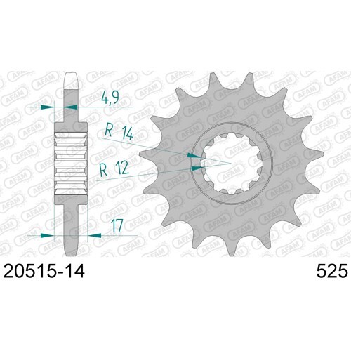 Sprocket afam teeth chain - afam,