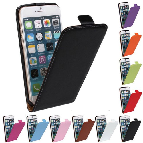Real genuine leather flip case - real,