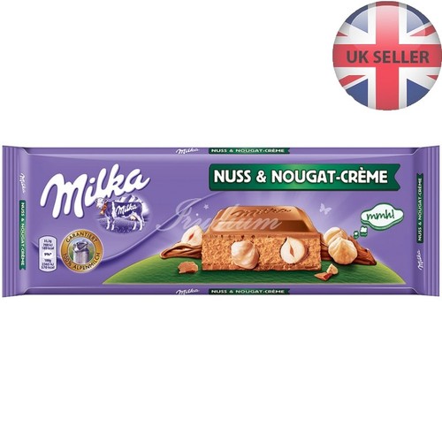 Milka chocolate nut nougat - milka,