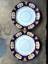 Pair of Vintage Salisbury Bone China Side Plates Pattern No. 2348 Una 18 cm