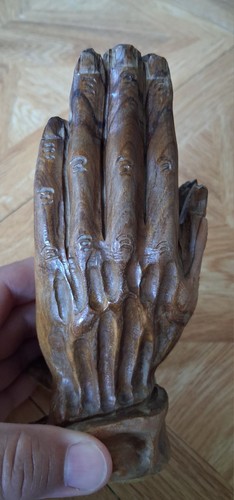 Hand carved praying hands - praying,