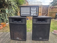 phonic 740 powerpod deluxe 2x220w powered mixer With Speakers
