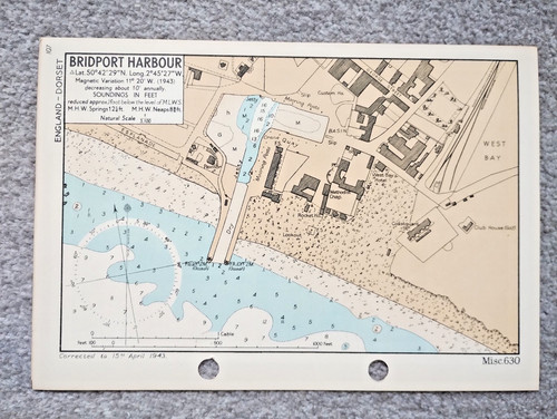 Bridport harbour 1943 - harbour,