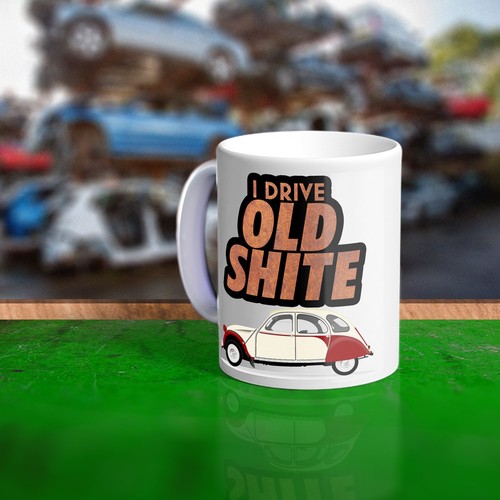 Large old shite mug - shite,