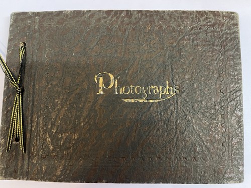 Vtg edwardian ww1 photo album - photo,