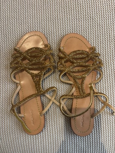 Malìparmi gold beaded - beaded, leather